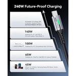 Braided USB C Charger Cable