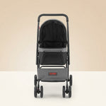 Pet Stroller Foldable 4 Wheels Travel Dog Stroller Reversible Handle Up To 44lbs
