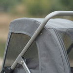 Pet Stroller 4-Wheels Dog Stroller Carrier 160lbs Weight Capacity Portable