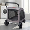 Pet Stroller 4-Wheels Dog Stroller Carrier 160lbs Weight Capacity Portable