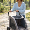 Pet Stroller 4-Wheels Dog Stroller Carrier 160lbs Weight Capacity Portable